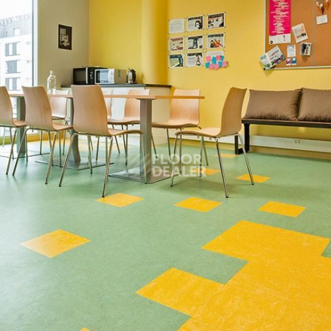Forbo Marmoleum Modular t3354 pumpkin yellow фото 2 | FLOORDEALER